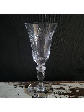 Antique Hawkes Sherry Glass Louise Pattern Brilliant Cut 2 Fl Oz Stemware